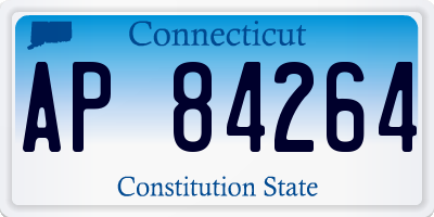 CT license plate AP84264
