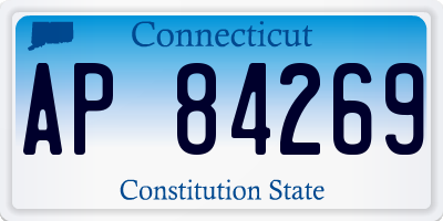 CT license plate AP84269