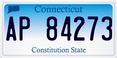 CT license plate AP84273