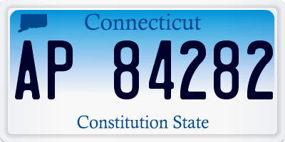 CT license plate AP84282