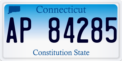 CT license plate AP84285