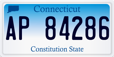 CT license plate AP84286