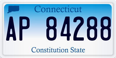 CT license plate AP84288