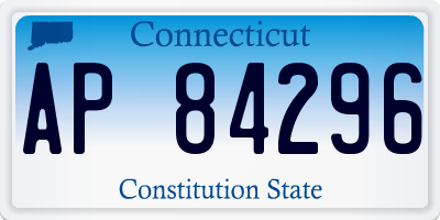 CT license plate AP84296