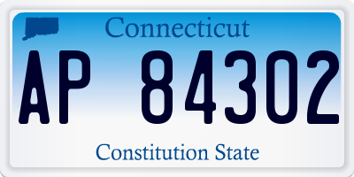 CT license plate AP84302