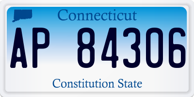 CT license plate AP84306