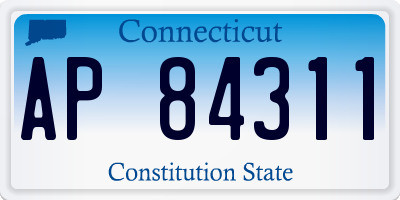 CT license plate AP84311