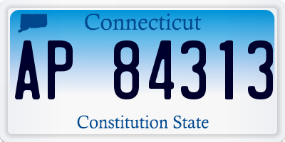 CT license plate AP84313
