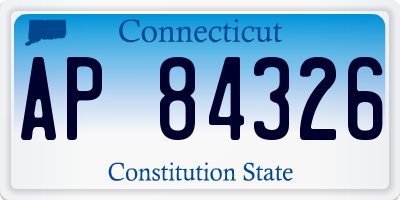 CT license plate AP84326