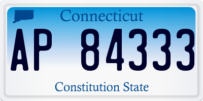 CT license plate AP84333