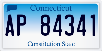 CT license plate AP84341