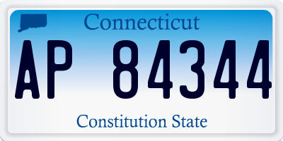 CT license plate AP84344