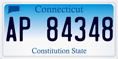 CT license plate AP84348