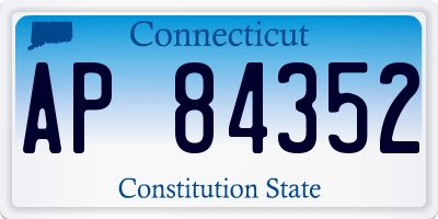 CT license plate AP84352
