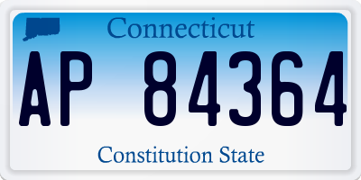 CT license plate AP84364