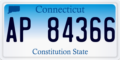 CT license plate AP84366