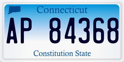 CT license plate AP84368