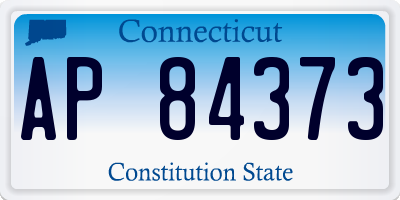 CT license plate AP84373
