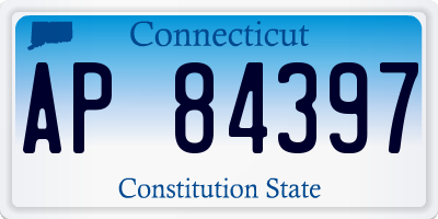 CT license plate AP84397