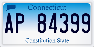 CT license plate AP84399