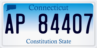 CT license plate AP84407