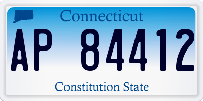 CT license plate AP84412