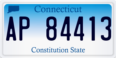 CT license plate AP84413