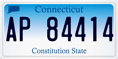 CT license plate AP84414