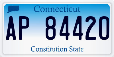CT license plate AP84420