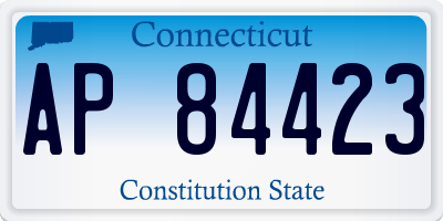 CT license plate AP84423