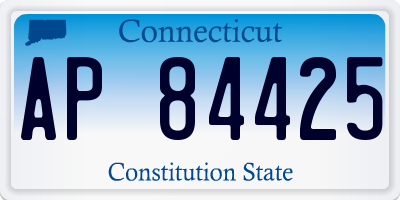 CT license plate AP84425