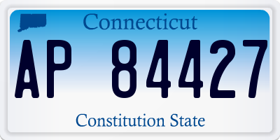 CT license plate AP84427