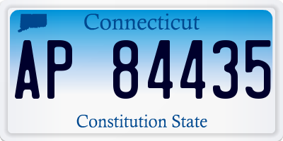 CT license plate AP84435