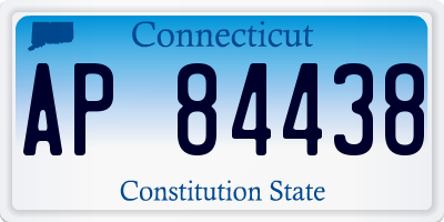 CT license plate AP84438