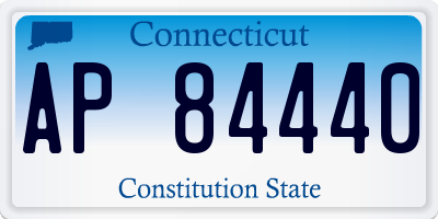 CT license plate AP84440