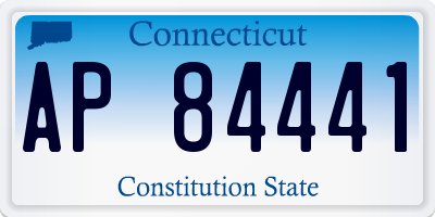CT license plate AP84441