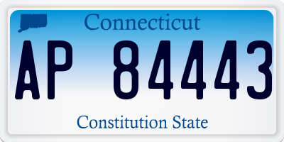 CT license plate AP84443