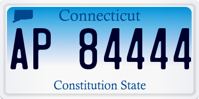 CT license plate AP84444