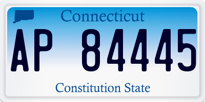 CT license plate AP84445