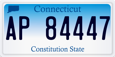 CT license plate AP84447