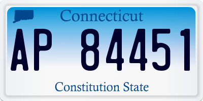 CT license plate AP84451