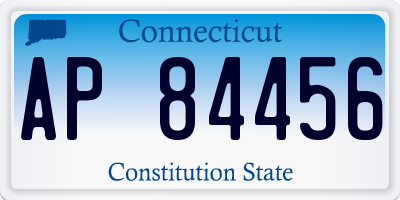 CT license plate AP84456