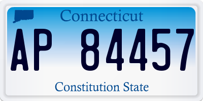 CT license plate AP84457