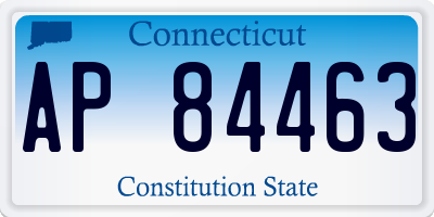 CT license plate AP84463