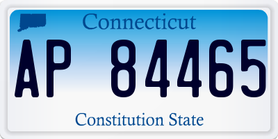 CT license plate AP84465