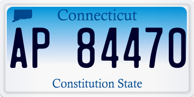 CT license plate AP84470