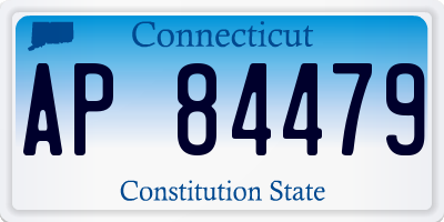 CT license plate AP84479