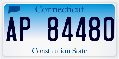 CT license plate AP84480