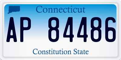 CT license plate AP84486