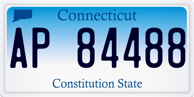 CT license plate AP84488